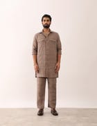 KARAN SADDLE SHIRT SET - STONE view 1