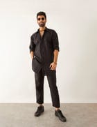 CAI SHIRT SET - BLACK view 1