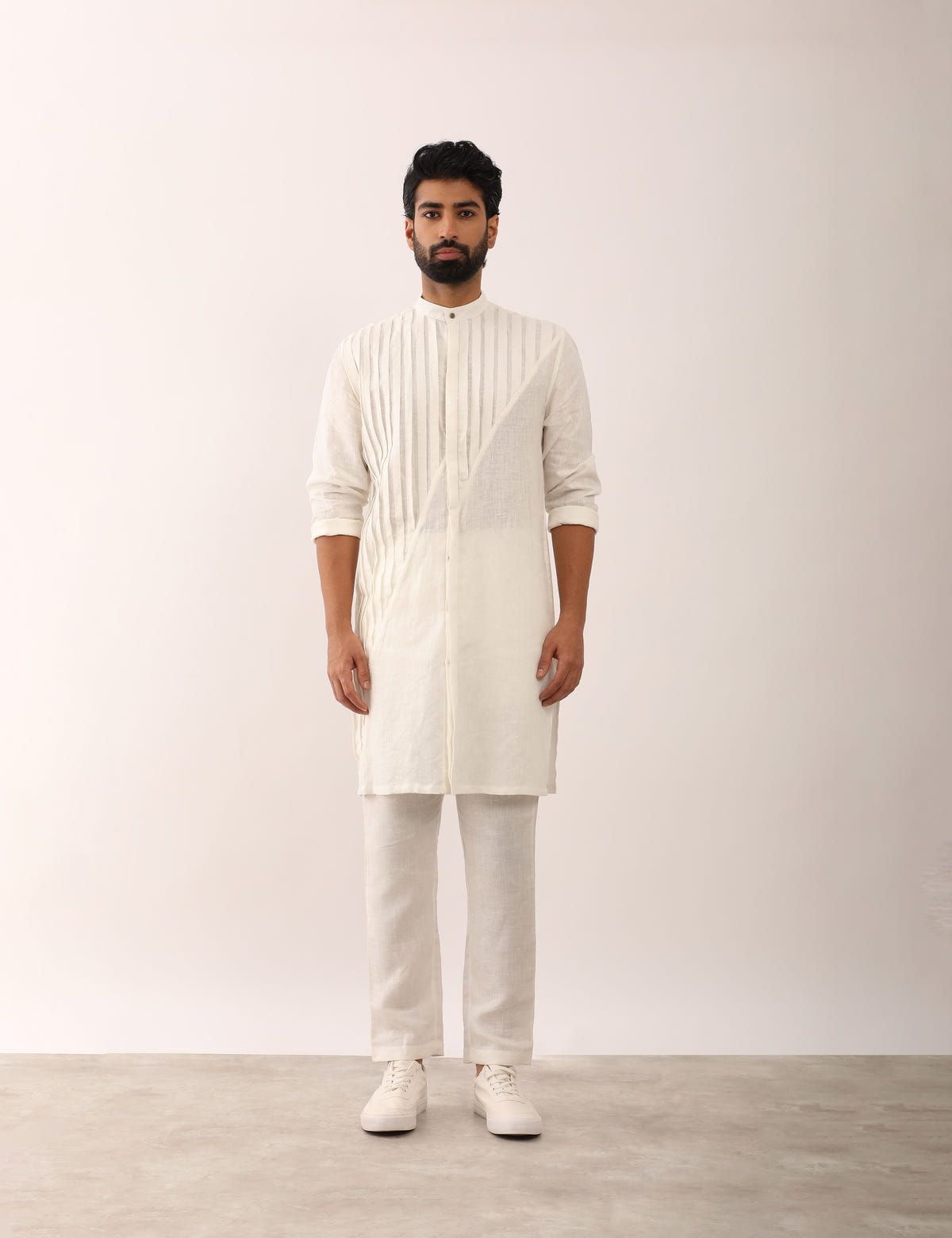 AARAV KURTA SET - WHITE - image 2