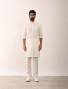 AARAV KURTA SET - WHITE view 2
