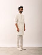 AARAV KURTA SET - WHITE view 3