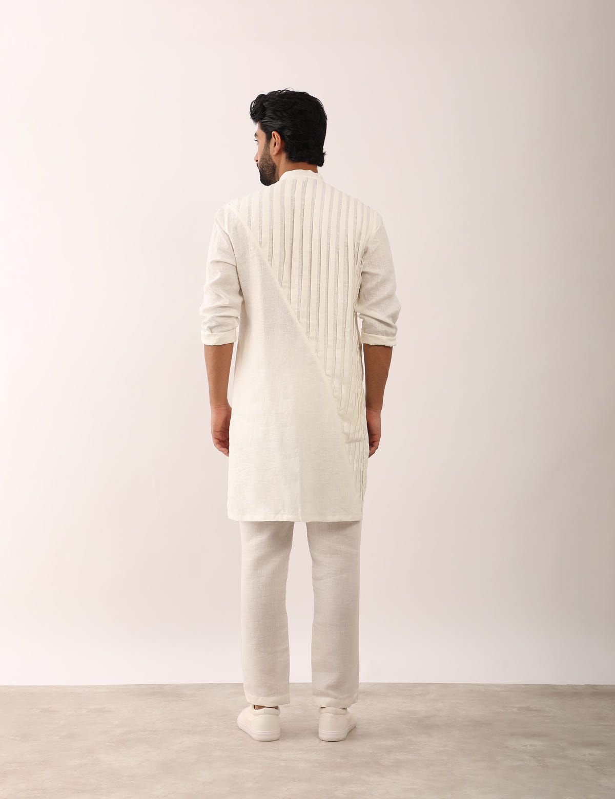 AARAV KURTA SET - WHITE - image 4