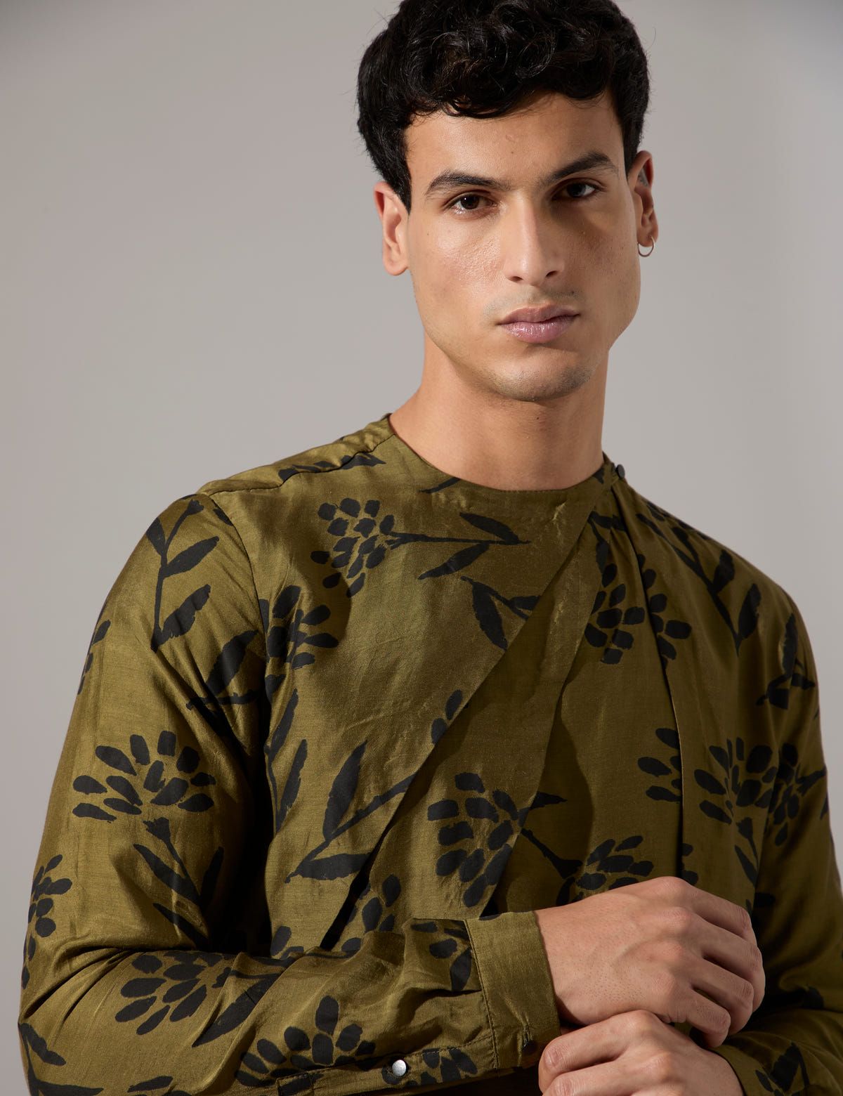 Dorian Paradise Kurta Set - Olive - image 7