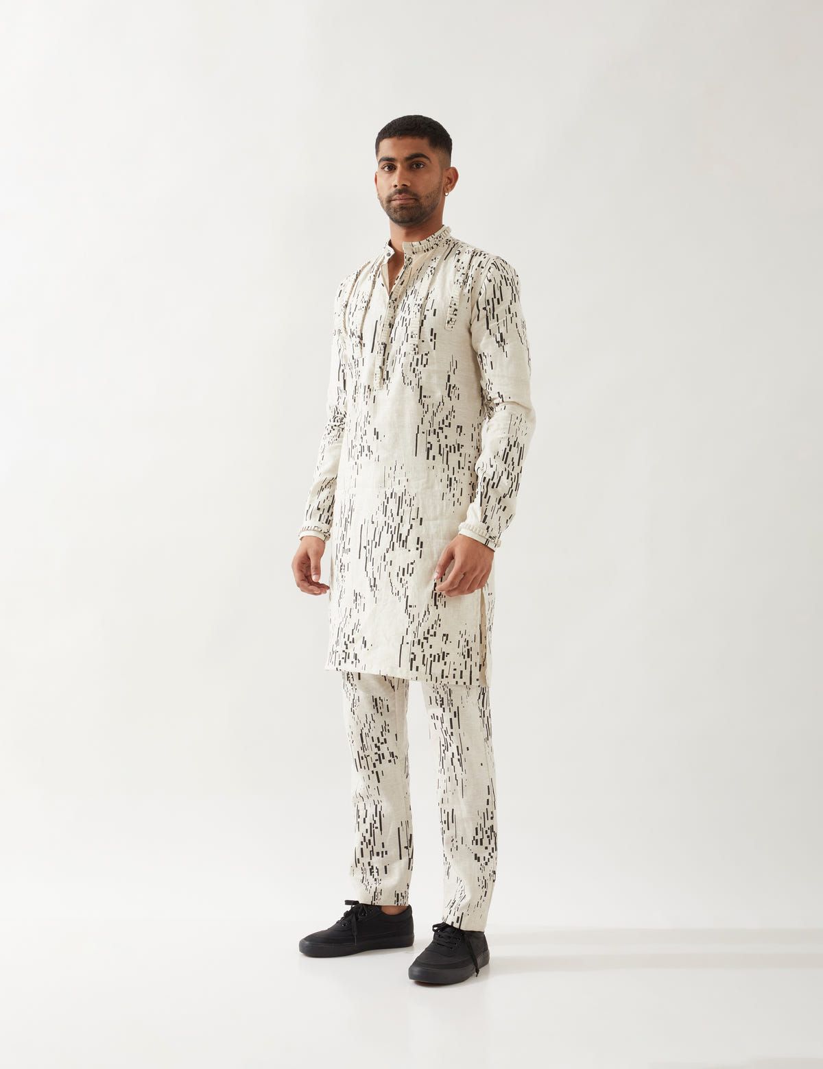 ELIJAH BRICKS KURTA- IVORY - image 3