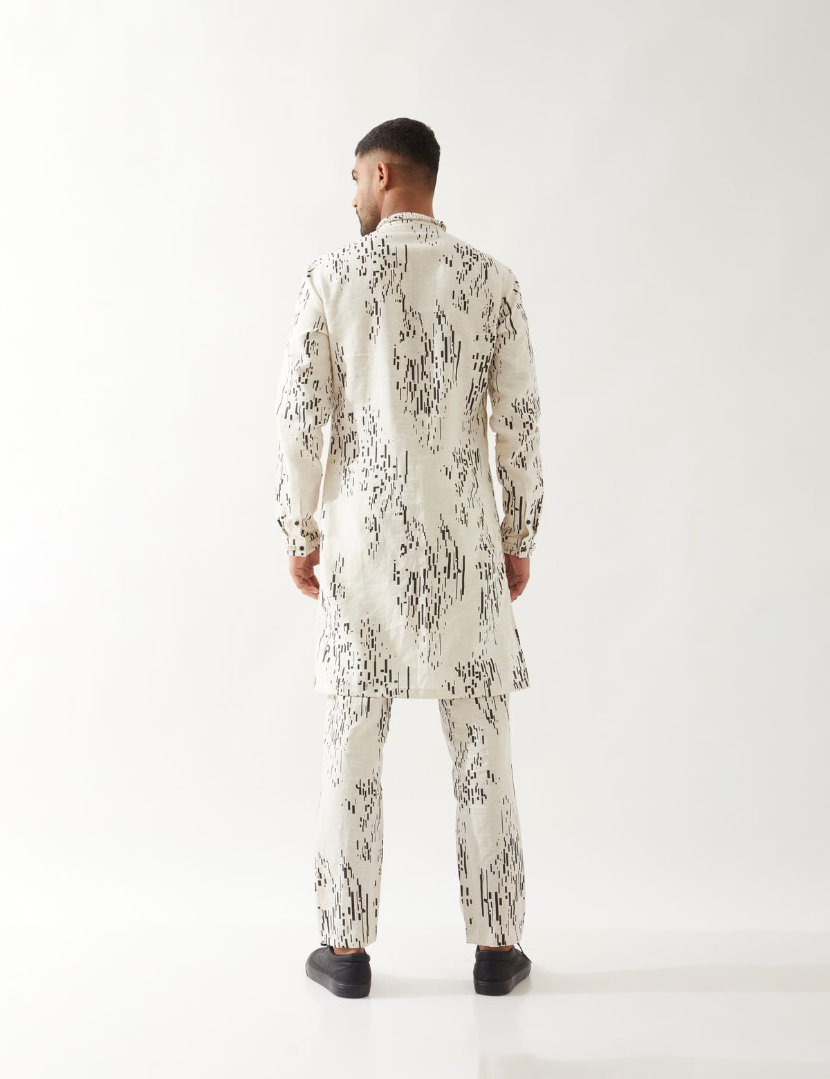ELIJAH BRICKS KURTA- IVORY - image 4