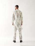 ELIJAH BRICKS KURTA- IVORY view 4