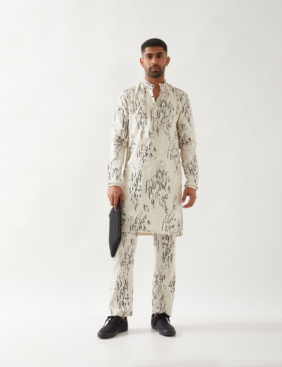 ELIJAH BRICKS KURTA- IVORY - image 5