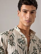 Abel Paradise Kurta Set - Ivory view 6