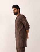 AVAY FLOW SHIRT  - BROWN view 1