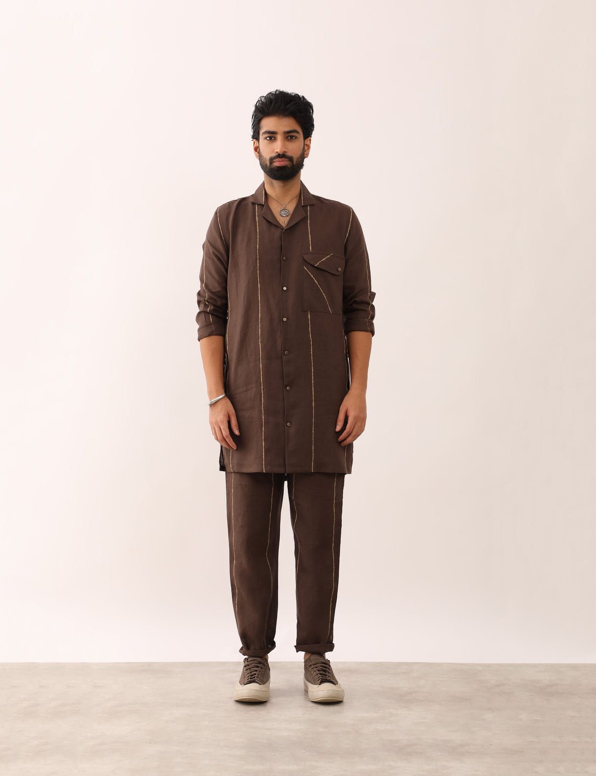 AVAY FLOW SHIRT  - BROWN - image 2