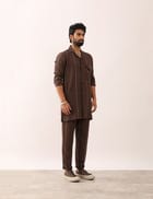 AVAY FLOW SHIRT  - BROWN view 3