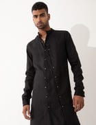 KEFKA KURTA - BLACK view 1