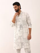 PRANAV GATSBY KURTA - WHITE view 1