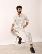 PRANAV GATSBY KURTA - WHITE view 2