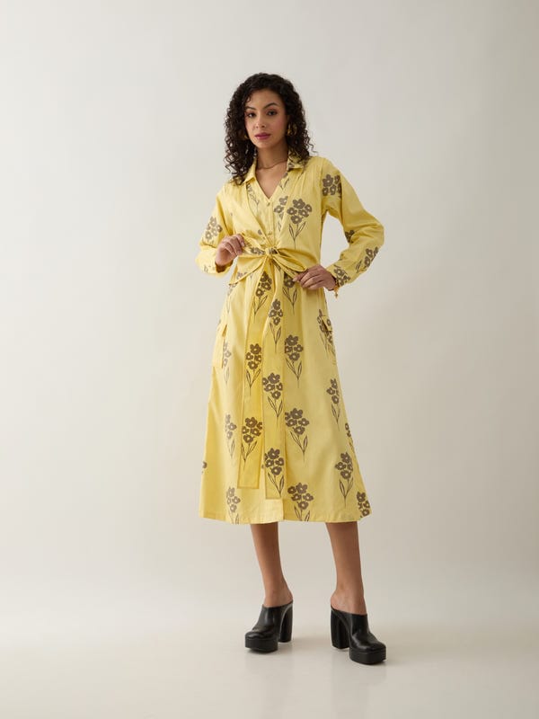 SON OF A NOBLE - SNOB — KELLY DRESS - LEMON