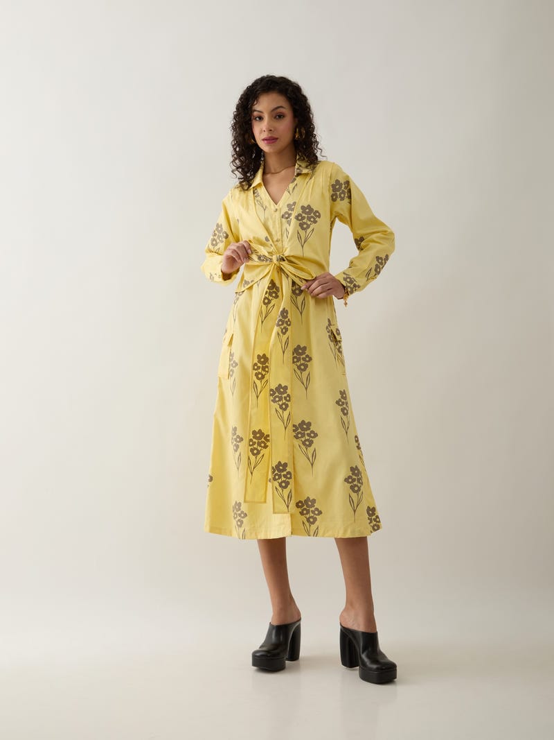 KELLY DRESS - LEMON