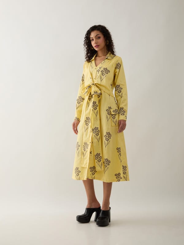 SON OF A NOBLE - SNOB — KELLY DRESS - LEMON