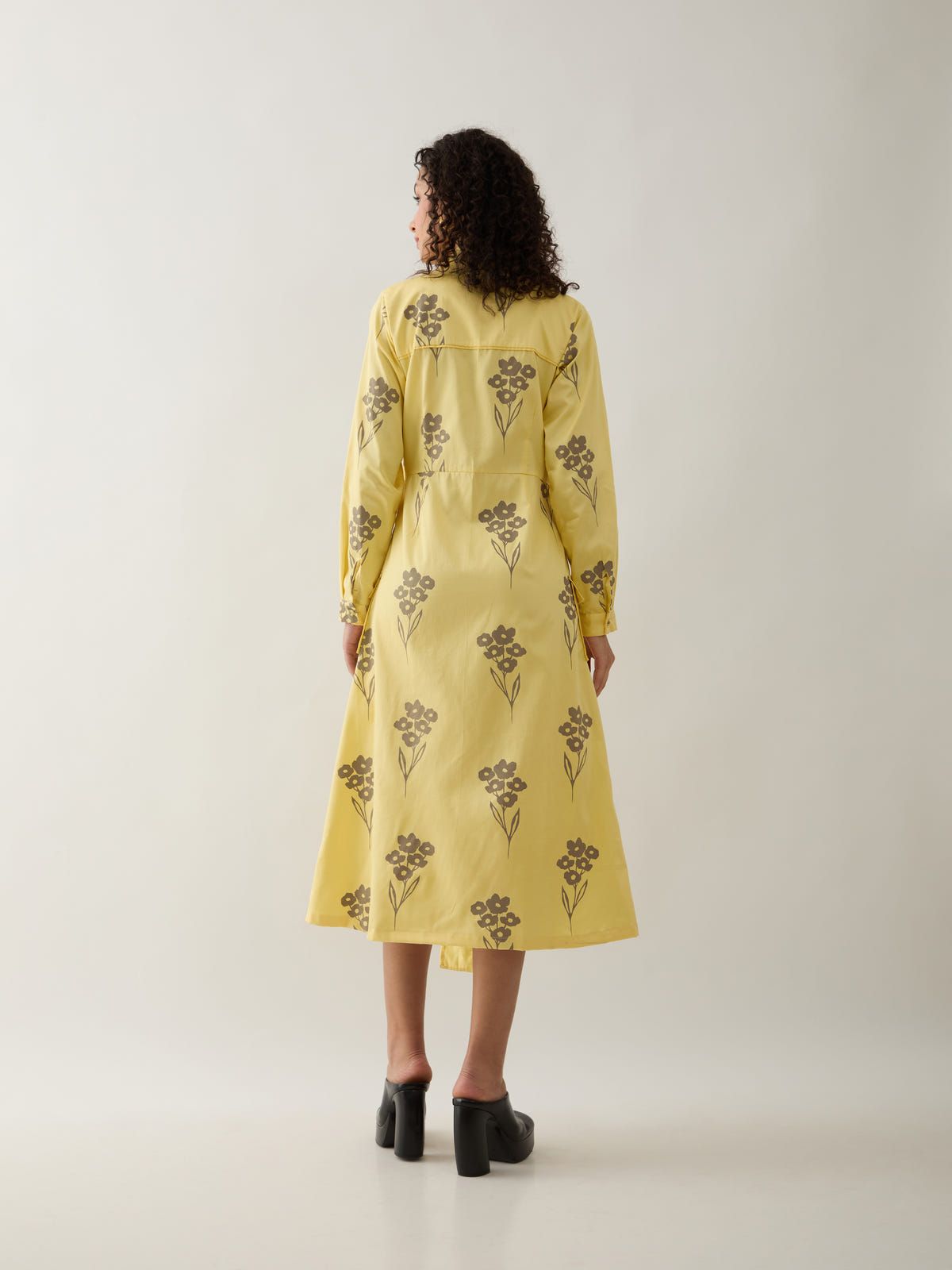 KELLY DRESS - LEMON - image 3