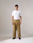 Jep Pleated Baggy Pant - Khaki view 2