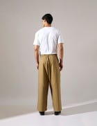Jep Pleated Baggy Pant - Khaki view 3