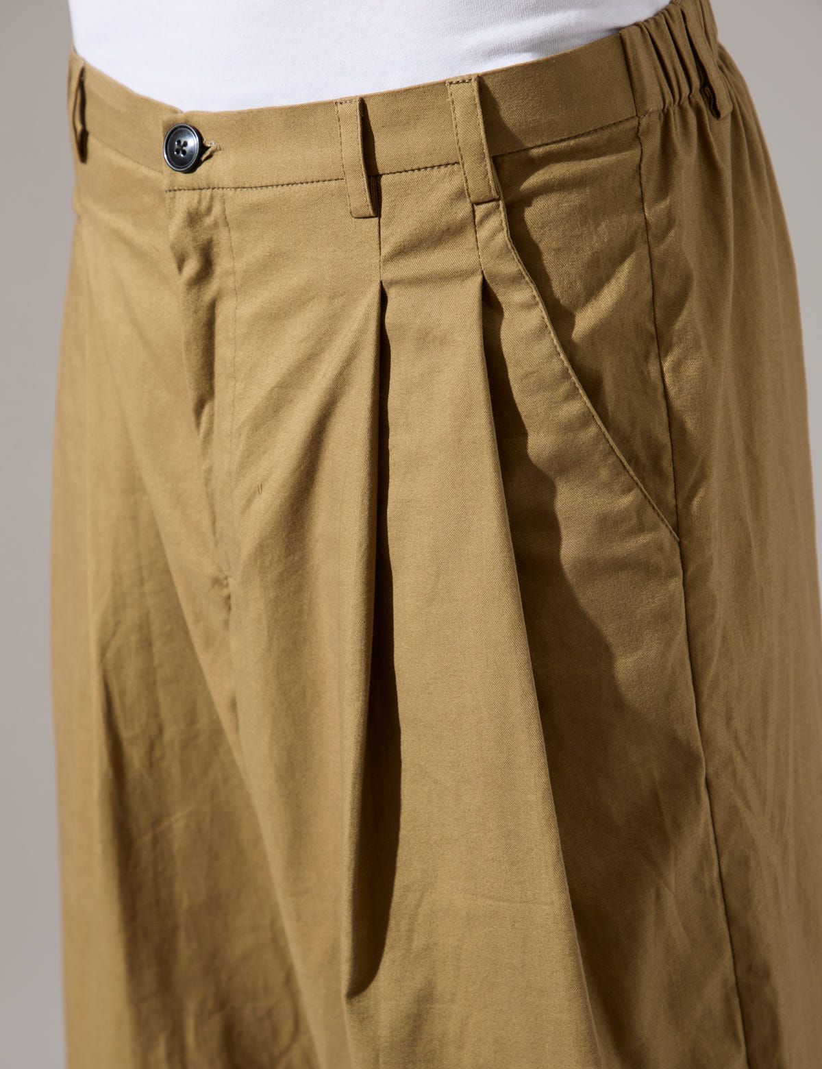 Jep Pleated Baggy Pant - Khaki - image 4