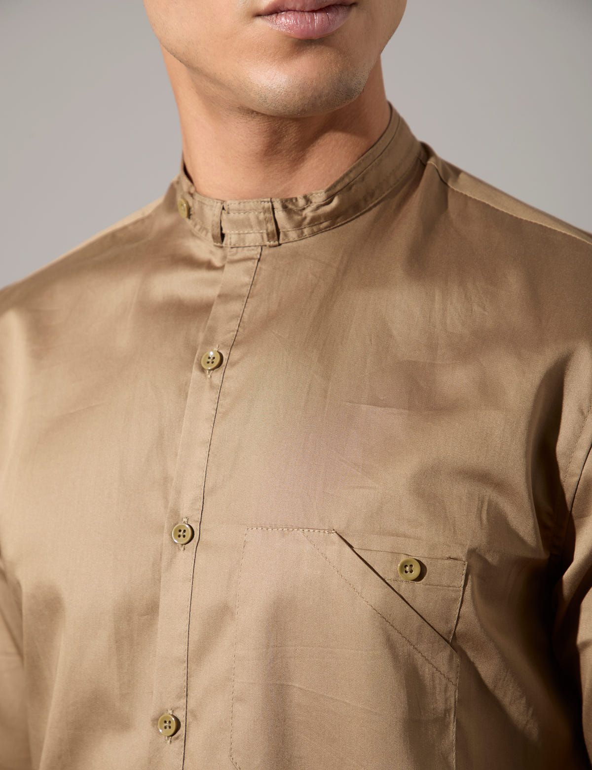 Samuel Shirt - Mushroom- Look - image 4