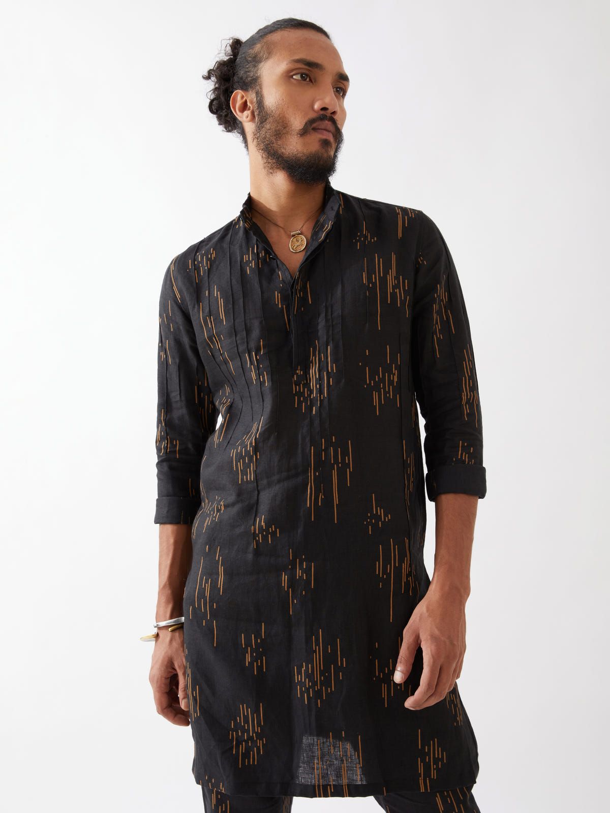 CARSON METEOR KURTA SET - BLACK - image 5