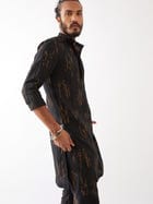 CARSON METEOR KURTA SET - BLACK view 7