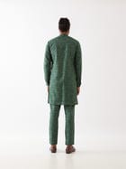 ACE FLORA KURTA SET - GREEN view 3
