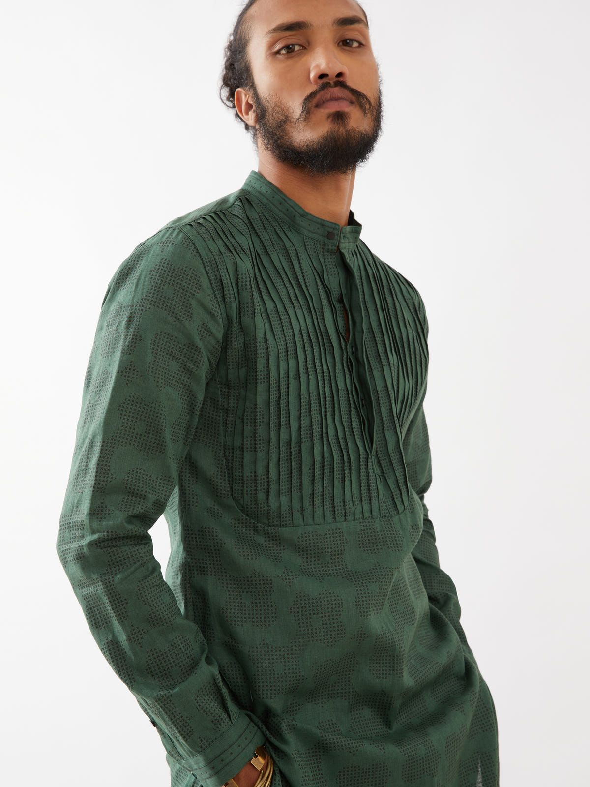 ACE FLORA KURTA SET - GREEN - image 5