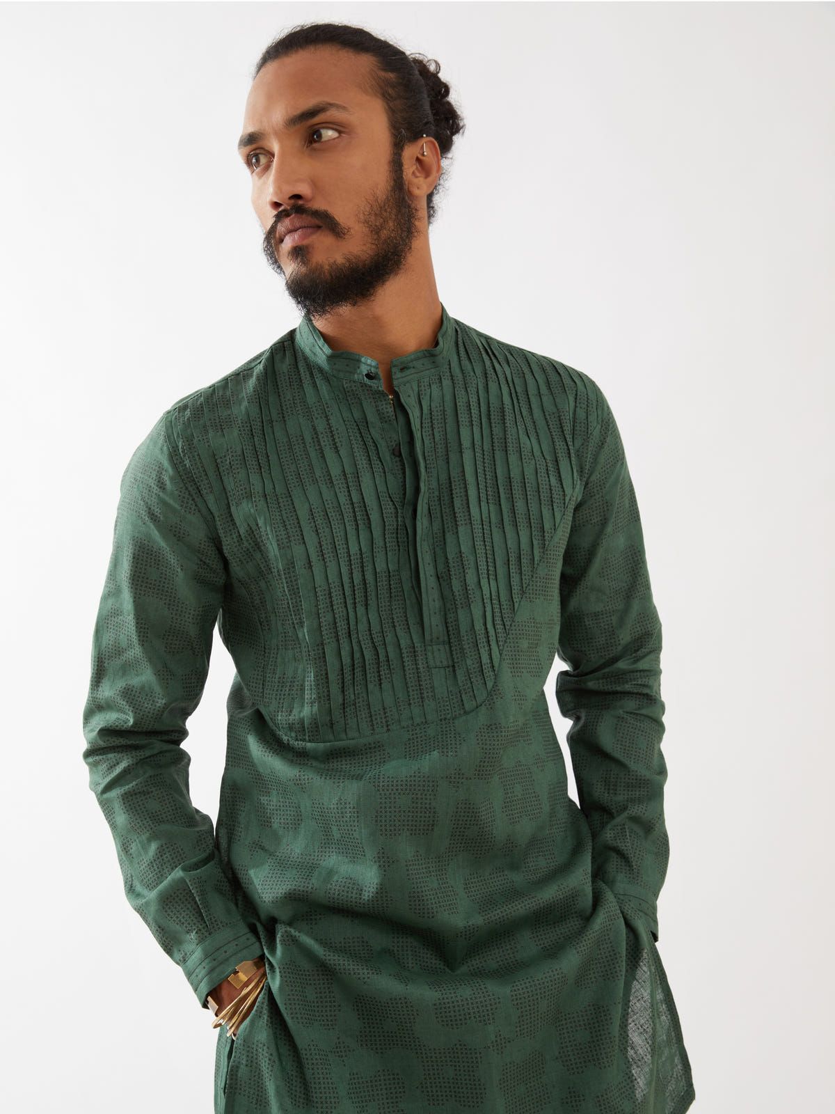 ACE FLORA KURTA SET - GREEN - image 6