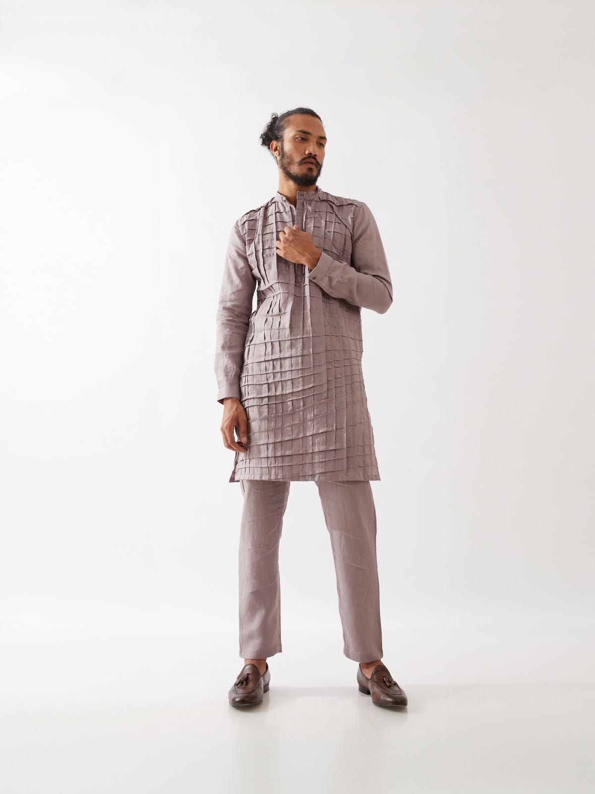 LOGAN KURTA SET - PURLE - image 5