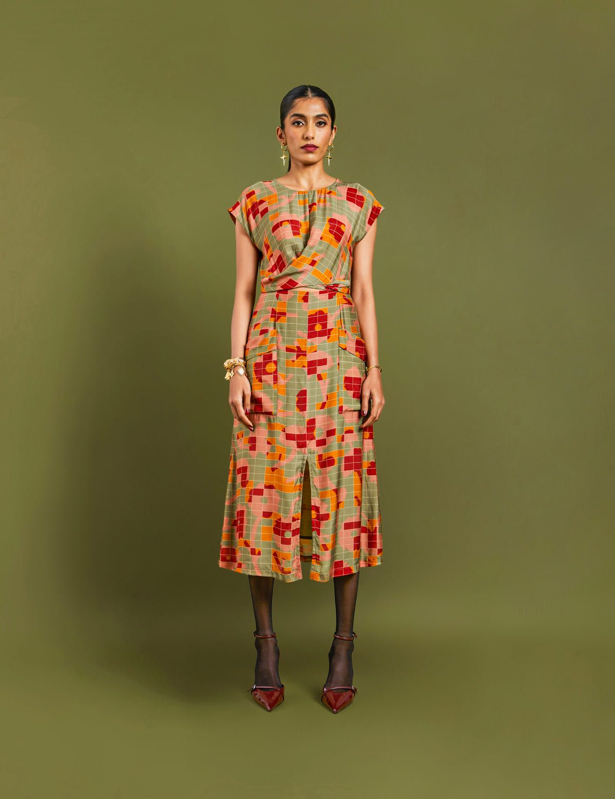 NORI DRESS - BLOCKS - image 1