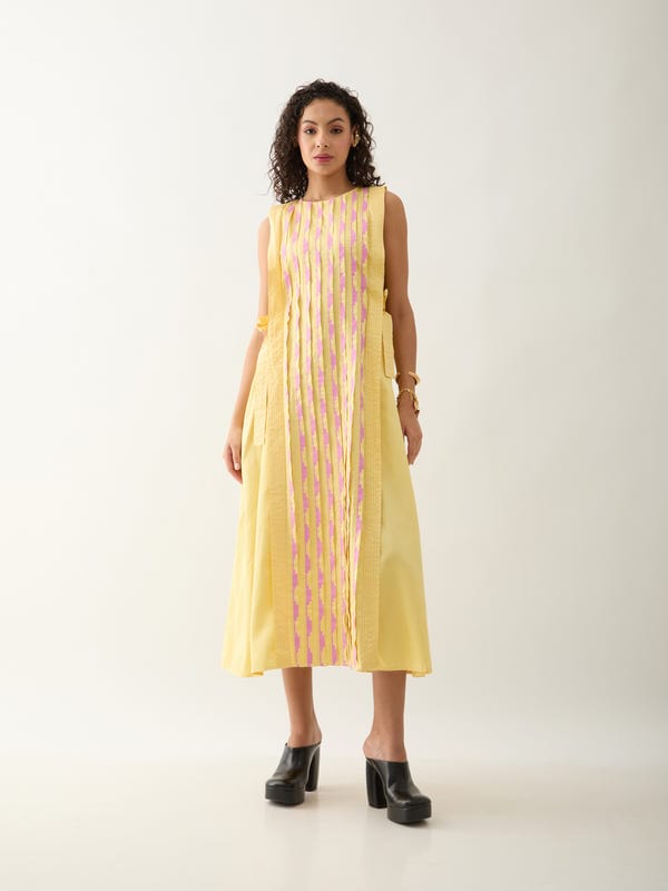SON OF A NOBLE - SNOB — OSCAR DRESS - LEMON