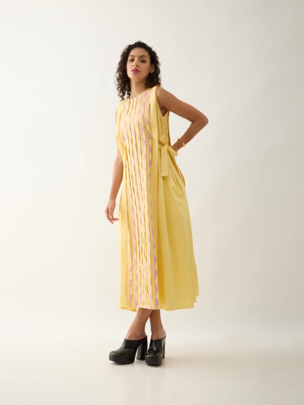 SON OF A NOBLE - SNOB — OSCAR DRESS - LEMON