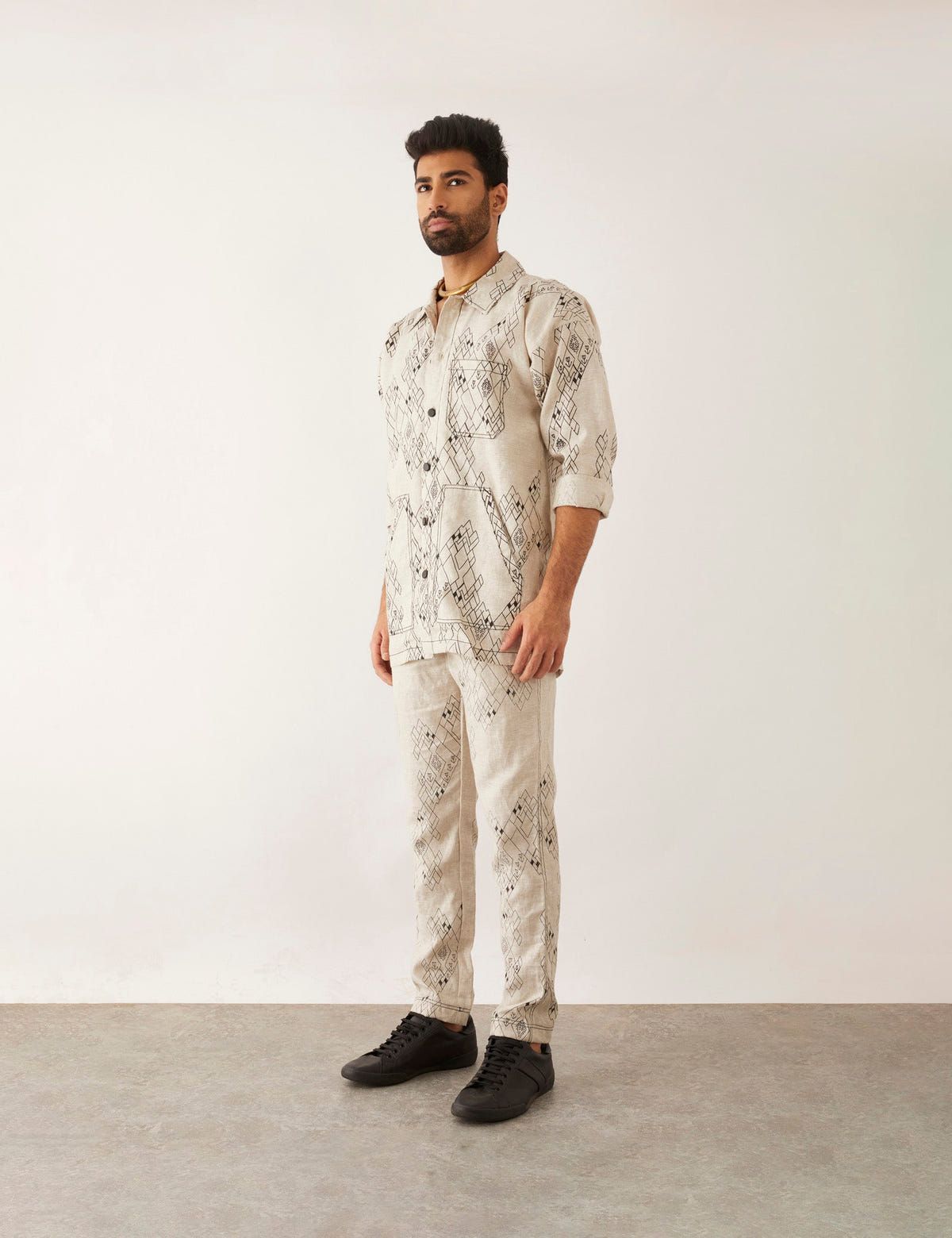 YANI VILLAGE SHIRT SET - IVORY - image 2