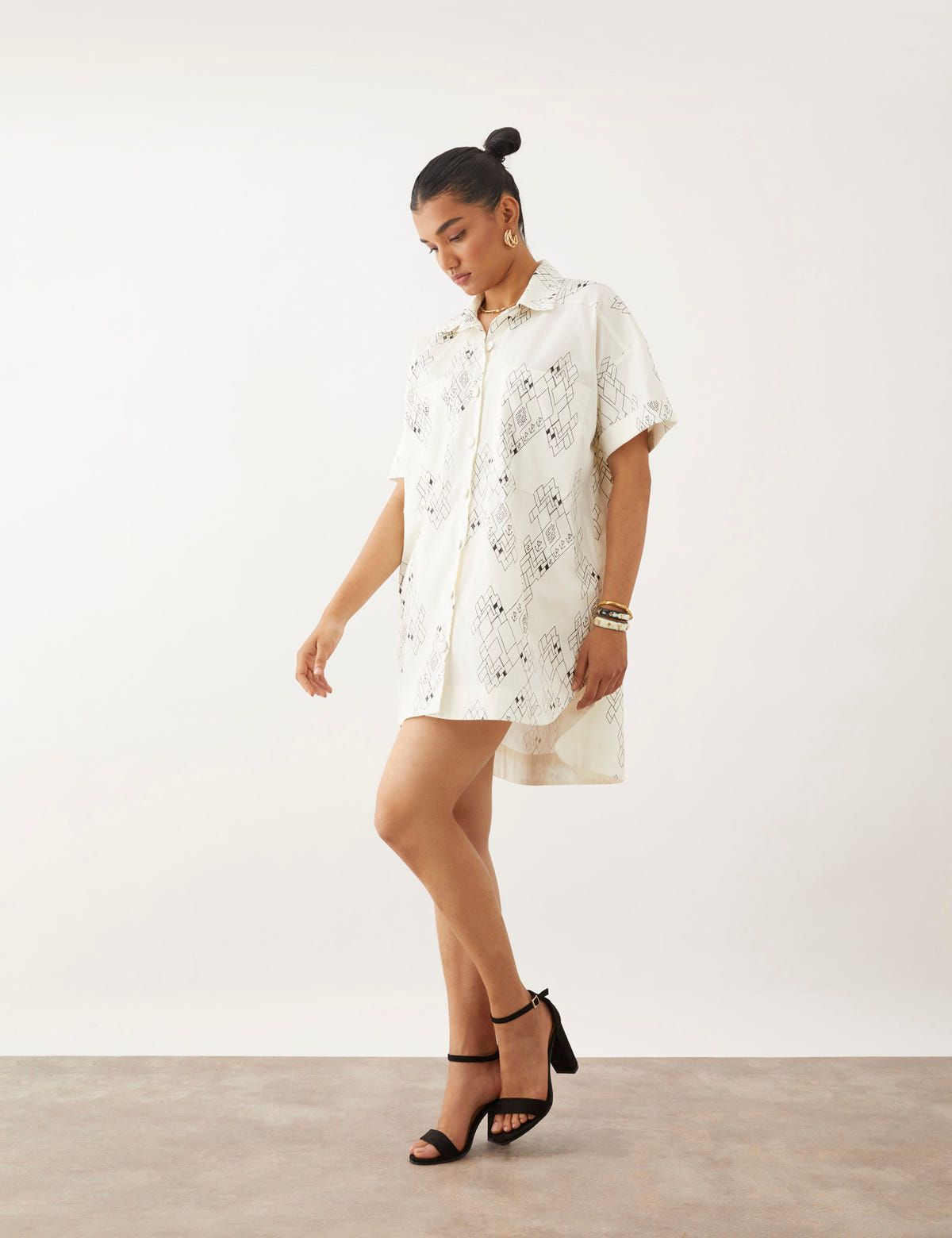 NIKO DRESS - OFF WHITE - image 3