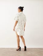 NIKO DRESS - OFF WHITE view 4