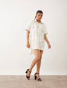 NIKO DRESS - OFF WHITE view 5