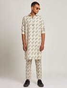 OAKWOOD KURTA SIGNATURE - IVORY view 1