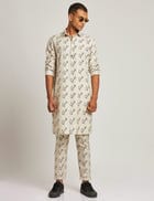 OAKWOOD KURTA SIGNATURE - IVORY view 4