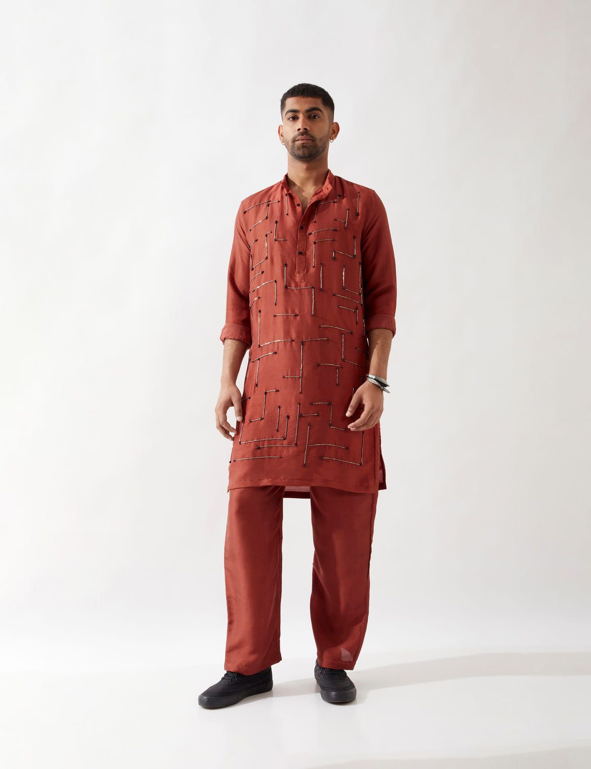 NOAH KURTA SET - MAROON - image 3