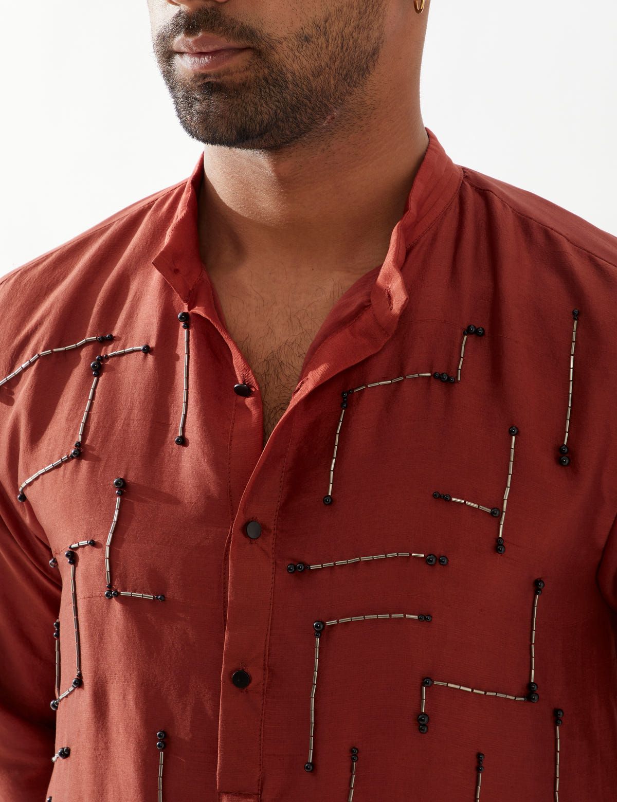 NOAH KURTA SET - MAROON - image 7