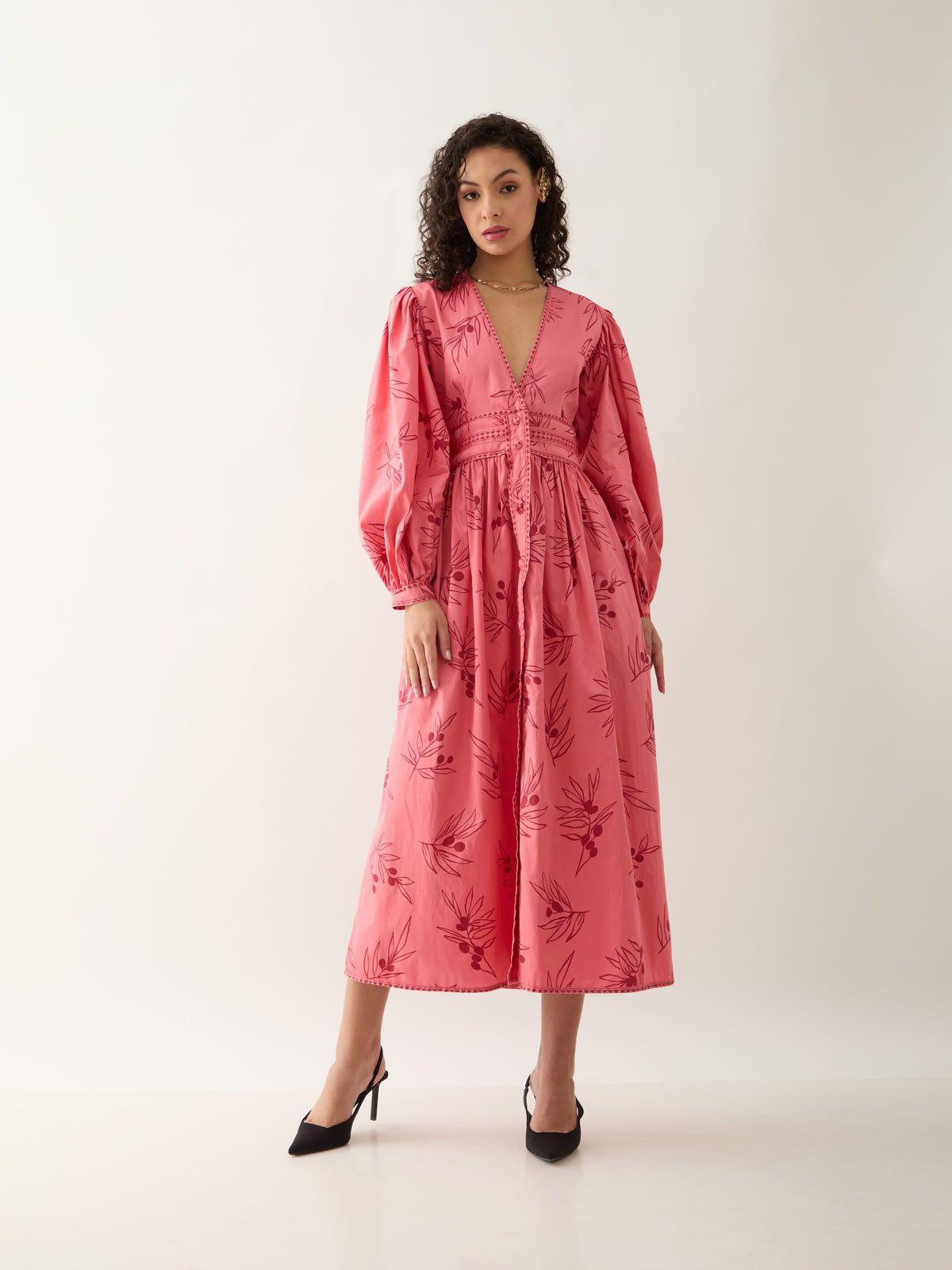 SOLACE DRESS - SALMON - image 1