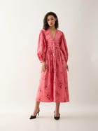 SOLACE DRESS - SALMON view 1