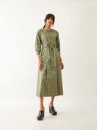 SILVIE DRESS - SAGE view 2