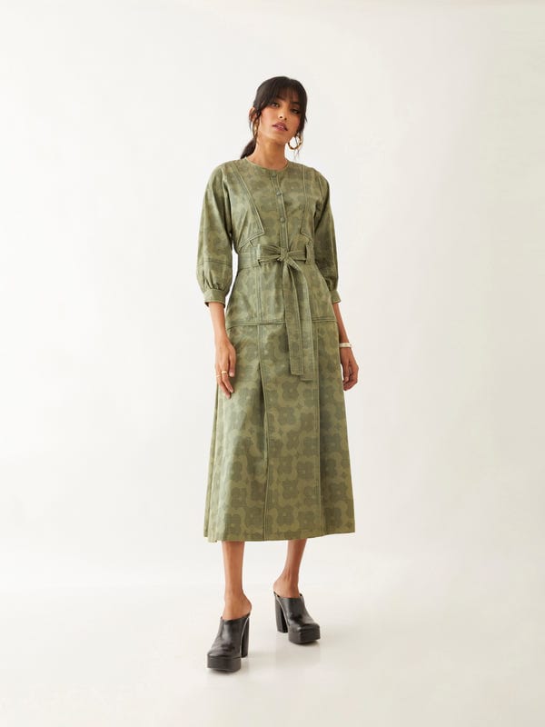 SON OF A NOBLE - SNOB — SILVIE DRESS - SAGE