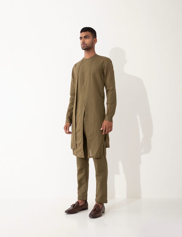 SON OF A NOBLE - SNOB — KYO KURTA - BROWN