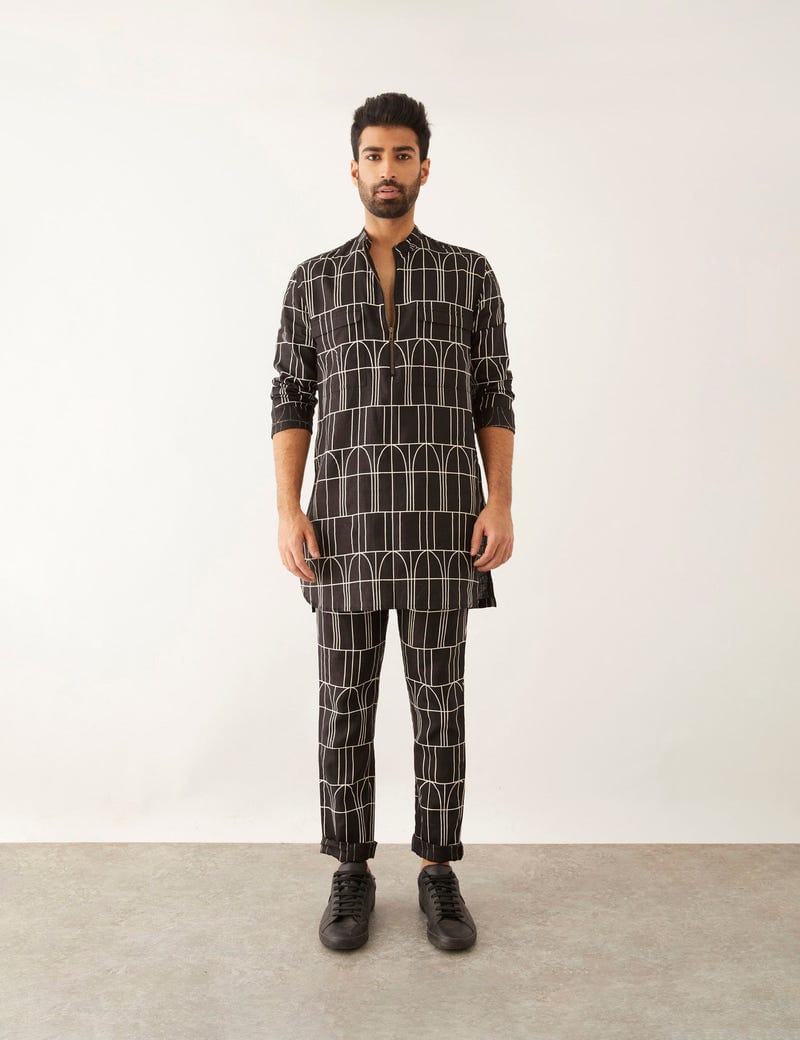 RUKIN - ARCHES - KURTA - BLACK