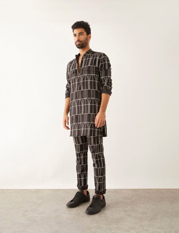 SON OF A NOBLE - SNOB — RUKIN - ARCHES - KURTA - BLACK